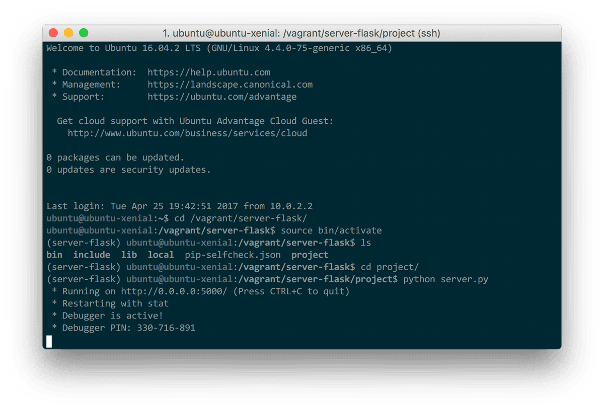 Vagrant ssh